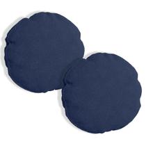 Kit 2 Almofadas Bolacha Redonda Cookie 40x40 cm Boucle - 7 Decor