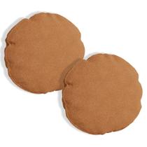 Kit 2 Almofadas Bolacha Redonda Cookie 50x50 cm Boucle - 7 Decor