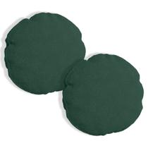 Kit 2 Almofadas Bolacha Redonda Cookie 50x50 cm Veludo - 7 Decor