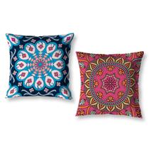 Kit 2 Almofadas Cheias 40cm x 40cm Decorativas Estampadas Sala Sofá Quarto
