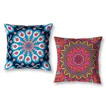 Kit 2 Almofadas Cheias 40Cm X 40Cm Estampadas Mandala Kit 2 Almofadas Cheias 40Cm X 40Cm Estampadas Mandala