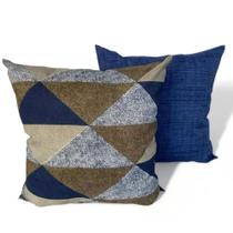 Kit 2 Almofadas Cheias Decorativa Sala Quarto Sofá 48x48cm