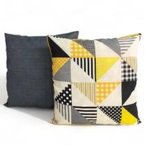 Kit 2 Almofadas Cheias Decorativa Sala Quarto Sofá 48x48cm