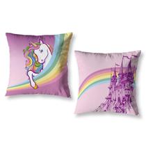 Kit 2 Almofadas Cheias Estampadas Infantil 40X40 Unicornio 2 Kit 2 Almofadas Cheias Estampadas Infantil 40X40 Unicornio 2