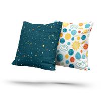 kit 2 almofadas com enchimento Espaço Galaxia