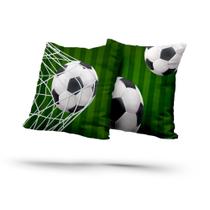 Kit 2 Almofadas Com Enchimento Futebol Bola Campo