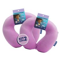 Kit 2 Almofadas de Pescoço Infantil Sonos Lilás Kit 2 Almofadas de Pescoço Infantil Sonos Lilás