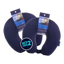 Kit 2 Almofadas de Pescoço Tradicional Sonos Azul