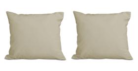 Kit 2 Almofadas Decorativa Quadrado 45x45 cm Cm Sala Quarto Sofá Suede Bege Eli Móveis