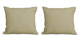 Kit 2 Almofadas Decorativa Quadrado 45x45 cm Cm Sala Quarto Sofá Suede Capuccino Eli Móveis e Decoração