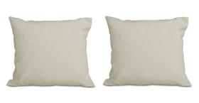 Kit 2 Almofadas Decorativa Quadrado 45x45 cm Cm Sala Quarto Sofá Suede Off White Eli Móveis e Decoração