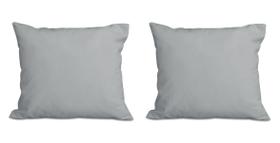 Kit 2 Almofadas Decorativa Quadrado 45x45 cm Cm Sala Quarto Sofá Suede Prata Eli Móveis e Decoração