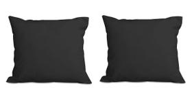 Kit 2 Almofadas Decorativa Quadrado 45x45 cm Cm Sala Quarto Sofá Suede Preto Eli Móveis e Decoração Kit 2 Almofadas Decorativa Quadrado 45x45 cm Cm Sala Quarto Sofá Suede Preto Eli Móveis e Decoração