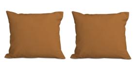 Kit 2 Almofadas Decorativa Quadrado 45x45 cm Cm Sala Quarto Sofá Suede Terracota Eli Móveis e Decoração