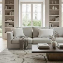 Kit 2 Almofadas Decorativas Jacquard Cru (50x50 e 35x58)