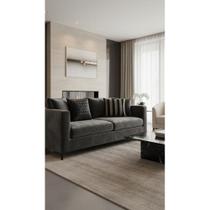 Kit 2 Almofadas Decorativas Luxo para Sofá - Anabel Listrada e Malbec Tressê