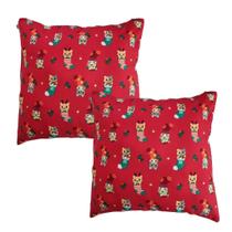 Kit 2 Almofadas Decorativas Natal Oxford 45x45 Kit 2 Almofadas Decorativas Natal Oxford 45x45