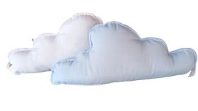 Kit 2 almofadas decorativas nuvem lisa