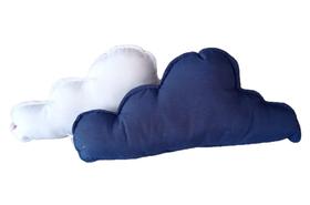 Kit 2 almofadas decorativas nuvem lisa