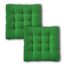 Kit 2 almofadas futton assento para cadeira verde bandeira - Artesanal Teares