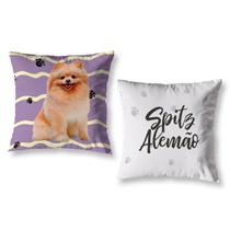 Kit 2 Almofadas Pet Cachorros Cheias 40cm x 40cm Decorativas Sala Sofá Quarto