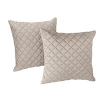 Kit 2 Almofadas Tressê 50x50cm Veludo Perfectly Pale - Nexta Casa