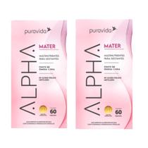 Kit 2 Alpha Mater Multinutrientes P/ Gestantes Puravida