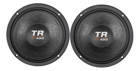 Kit 2 alto falante triton 8 polegadas tr 450 8 ohms som automotivo