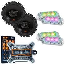 Kit 2 Alto Falantes 6 JBL FLEX4 6TRFX55 110 Watts Rms + Kit 4 Strobo AJK 6W Ritimico 3.0 Kit 2 Alto Falantes 6 JBL FLEX4 6TRFX55 110 Watts Rms + Kit 4 Strobo AJK 6W Ritimico 3.0