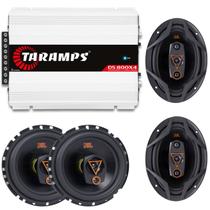 Kit 2 Alto Falantes JBL 6TRMS80 + 2 Alto Falantes 69QDMS120 + Taramps DS800x4 Kit 2 Alto Falantes JBL 6TRMS80 + 2 Alto Falantes 69QDMS120 + Taramps DS800x4