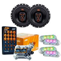 Kit 2 Alto Falantes Triaxiais JBL 6TRMS80 160 Watts Rms + Kit 4 Strobo AJK 6W Ritimico 3.0 Kit 2 Alto Falantes Triaxiais JBL 6TRMS80 160 Watts Rms + Kit 4 Strobo AJK 6W Ritimico 3.0