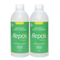 Kit 2 Amaciante de Cutículas e Calosidades Antibacteriano Profissional 1,1l Repos Cosméticos