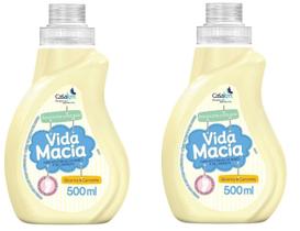 Kit 2 Amaciante de Roupa De Criança Bebe Vida Macia Camomila 500ml Kit 2 Amaciante de Roupa De Criança Bebe Vida Macia Camomila 500ml