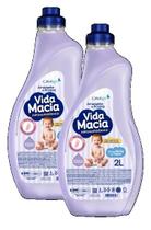 kit 2 Amaciante de Roupas Vida Macia Glicerina & Amêndoas 2L kit 2 Amaciante de Roupas Vida Macia Glicerina & Amêndoas 2L