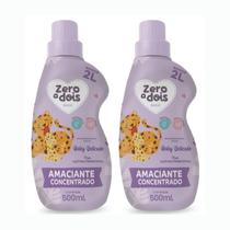 Kit 2 Amaciante Delicado Bebê Zero Dois Hipoalergênico 500ml
