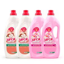 Kit 2 Amaciante Urca Ternura Baby - 2l + 2 Amaciante Urca Floral Rosa 2l Kit 2 Amaciante Urca Ternura Baby - 2l + 2 Amaciante Urca Floral Rosa 2l