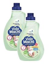 kit 2 Amaciante Vida Macia Glicerina & Erva Doce 1L