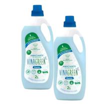 Kit 2 Amaciante Vinagreen 2L Suavidade Perfume Hipoalergênico Álcool Orgânico Hipoalergênico Natural Óleos Essenciais Roupas Finas Bebê Delicadas