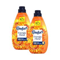 Kit 2 Amaciantes Concentrados Comfort Energia Floral 1,5L