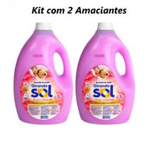 Kit 2 Amaciantes de Roupas Girando Sol 5 Litros Fragrancia:Kit 2 Rosas Lavanda