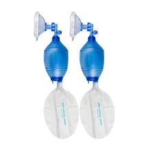 Kit 2 Ambu Reanimador Manual Adulto Máscara Reservatório Foyomed