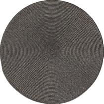 Kit 2 Americano Requinte Liso Para Mesa Redondo 38cm Chumbo