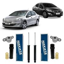 Kit 2 Amortecedor Batente Traseiro Peugeot 408 2016 2017 18