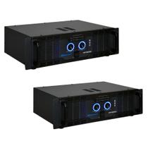 KIT 2 AMPLIFICADORES POTÊNCIA ONEAL OP-3600 700W RMS COR:Preto