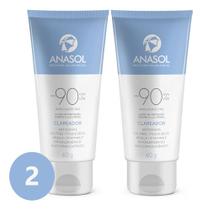 Kit 2 Anasol Protetor Solar Facial Fps 90 Clareador Oil Free