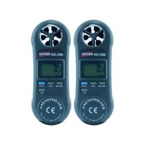 Kit 2 Anemômetro Digital Velocidade Fluxo Ar Faixa 0,4 A 30 M/s 5 Unidades Hold Máx Mín Ad-250 Portátil Instrutherm