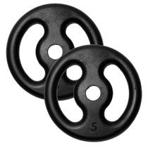 Kit 2 Anilhas 5Kg Fitness Ferro Pintada Academia Treino 10Kg Kit 2 Anilhas 5Kg Fitness Ferro Pintada Academia Treino 10Kg