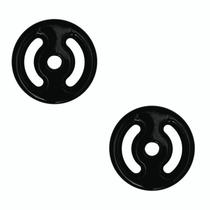 Kit 2 Anilhas Vazadas Emborrachada 2 Kg Kit 2 Anilhas Vazadas Emborrachada 2 Kg