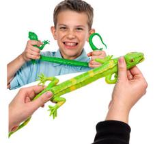 Kit 2 Animais Brinquedo Répteis 15cm Antistress Sensorial