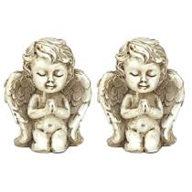 Kit 2 Anjinho em Resina Estatuas de anjo estatueta - Luthi Comércio de Presentes